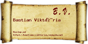 Bastian Viktória névjegykártya